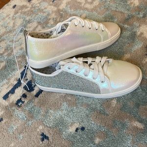 Justice Iridescent Rhinestone shoes